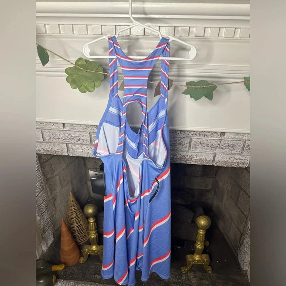 Nike Court slim fit tennis dress patriotic Olympics red white and blue team USA - Picture 2 of 6